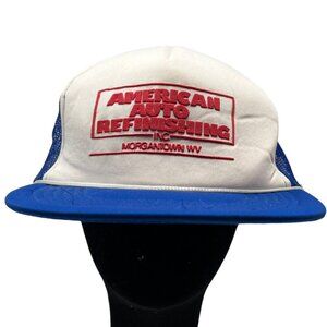 American Auto Finishing Morgantown WV Vintage Snapback Trucker Hat Cap Car Retro